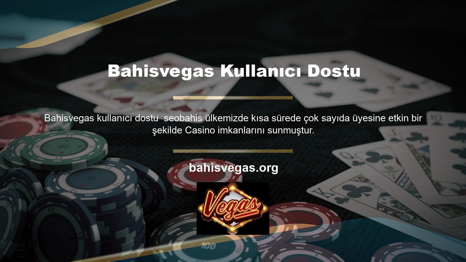 Canlı Bahis Ofisinin Bahisvegas casino tesisleri için proje şirketi ile ortaklığı bulunmaktadır